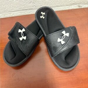 Under Armour Kids Black Slide Sandals